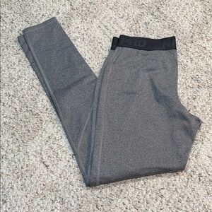Nike Pro Gray Fleece Leggings